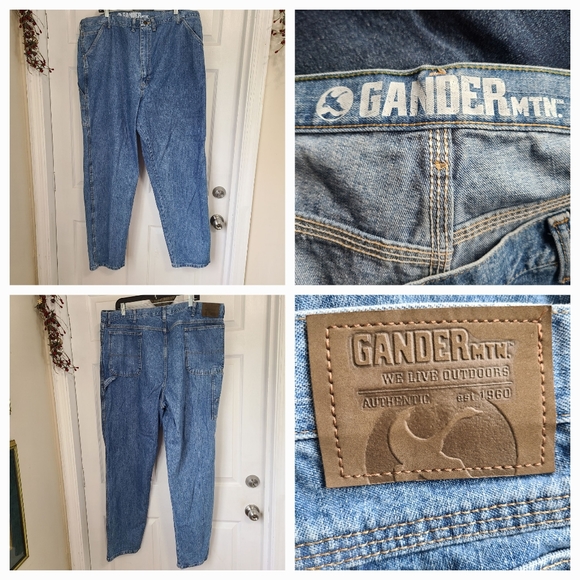(873) Gander Mountain Men's Classic Relaxed Fit Straight leg Jeans, Size:44/32 - Picture 1 of 17